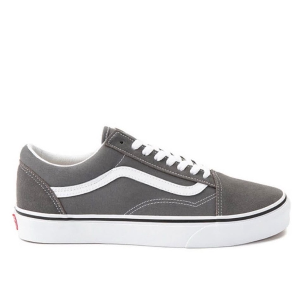 Vans Pewter and True White Old Skool Sneakers